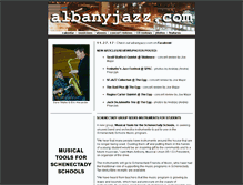 Tablet Screenshot of albanyjazz.com